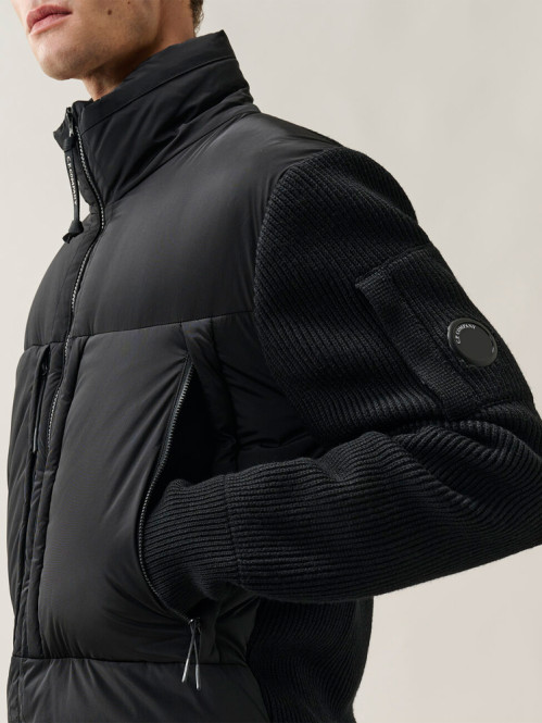 Merino wool jacket black 