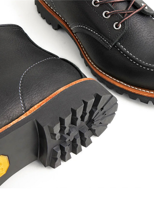 Roughneck moc toe boots black 