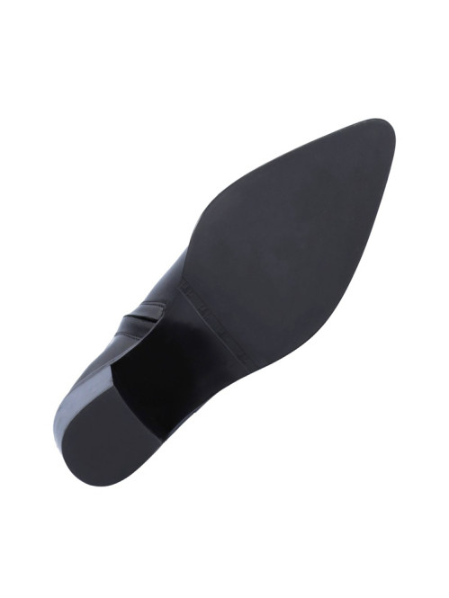 Booties black calf 