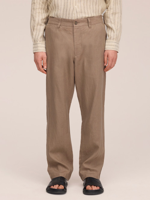 Aden linen chino clay mirage 