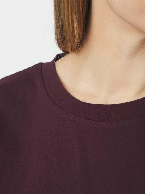 Asha boxy t-shirt bordeaux 