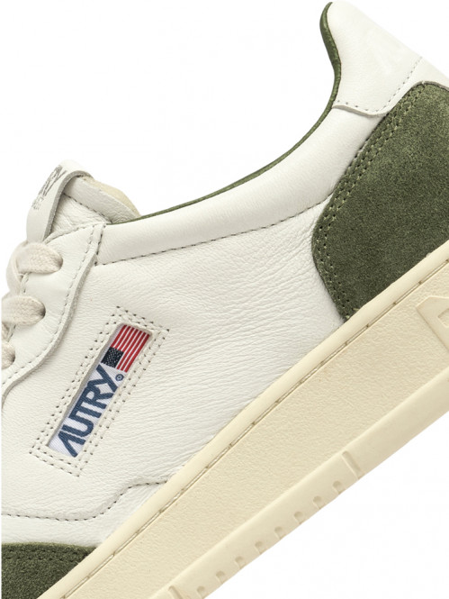 Medalist men sneaker suede white military 