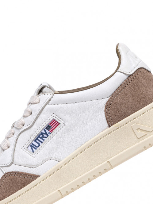 Medalist mens sneaker goat white tobacco 