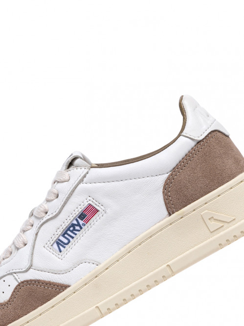 Medalist wmns sneaker suede white tobacco 