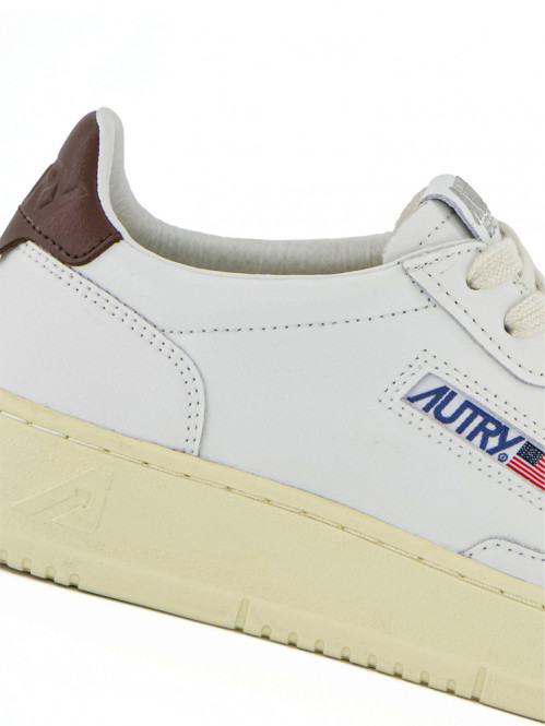 Medalist low wmns sneaker white brown 