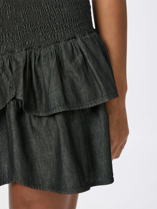 Carin denim skirt black 