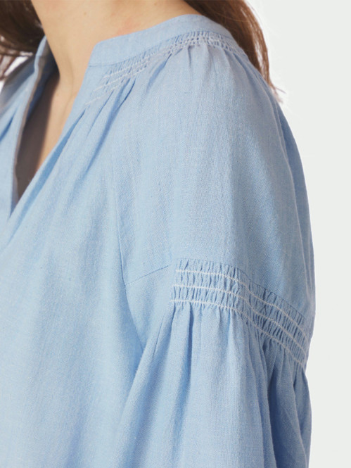 Celise chambray blouse light blue 