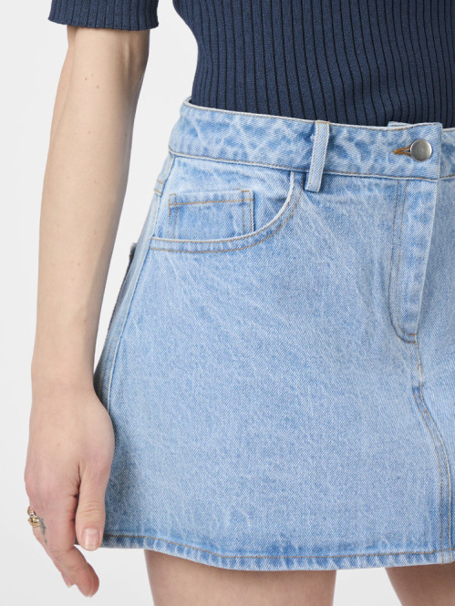 Coddie denim skirt light blue 