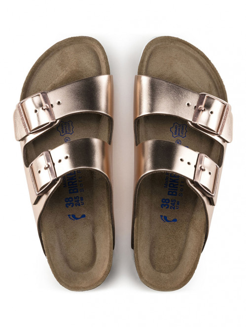 Arizona sandals metallic copper 