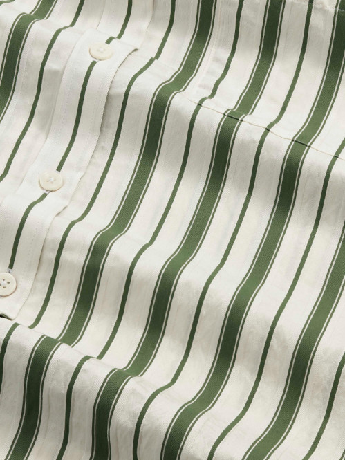 Deon ls shirt stripe capers L