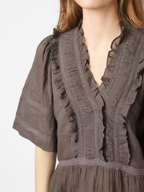Evienne s voile top dk brown 