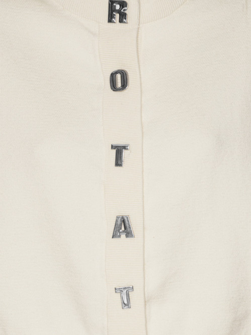 Firm knit cardigan egret 