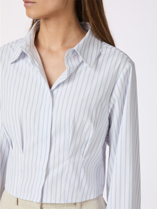 Frost slim stripe shirt white L