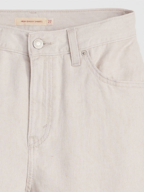 High rise baggy short crystal grey 27