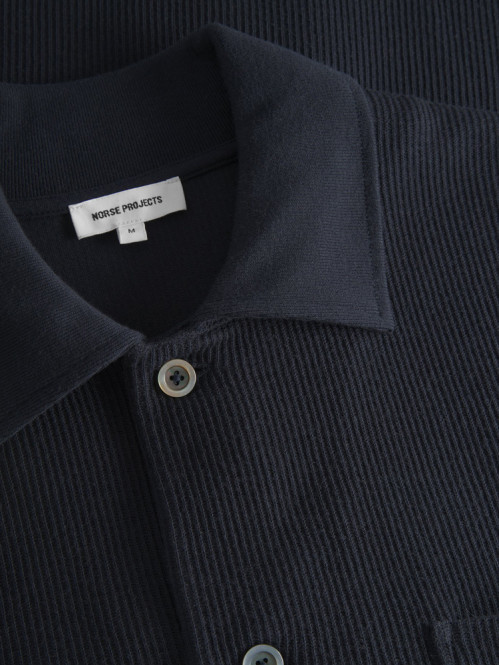 Jorn double face overshirt dk navy 