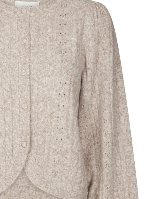 Koteas cable knit cardigan beige melange 