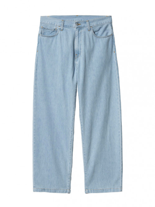 Lucas pant cotton denim blue bleached 