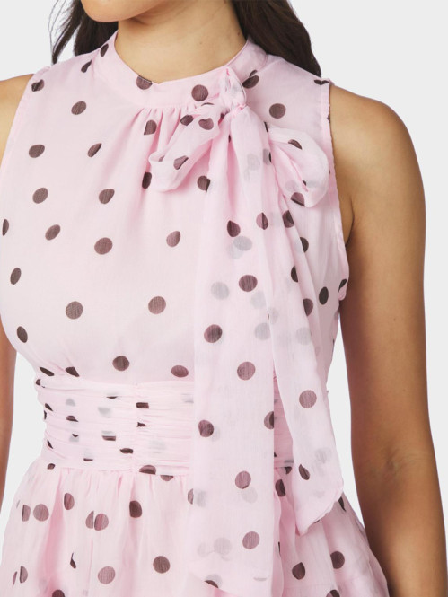 May big dot dress light pink 