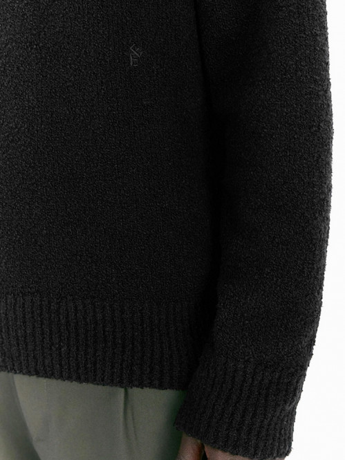 Mike knit soft cotton mix black 