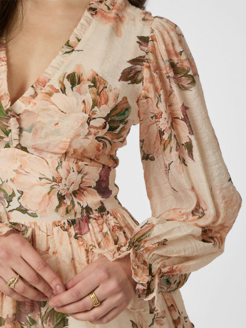 Miller Mega floral dress peach blossom 