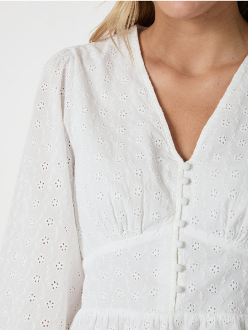 Neroni embroidery blouse white 