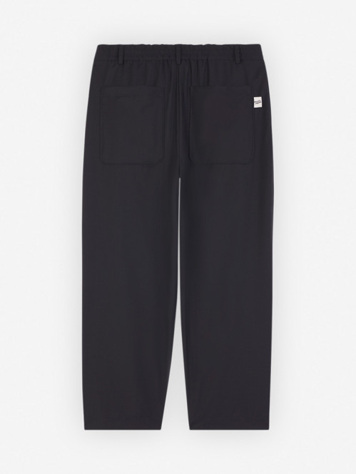 Pleated cropped pant black 