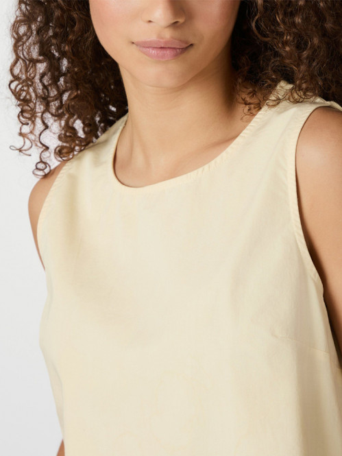 Polly c poplin top lt yellow L