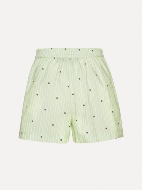 Poplin shorts gleam green comb 