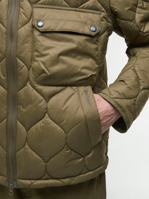 Reengineered hooded jacket beech 