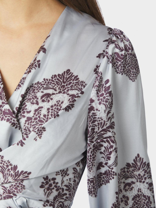 Rista deco drop blouse lt blue 