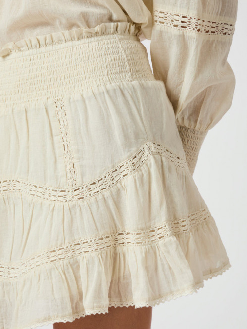 Robby s voile skirt light yellow 
