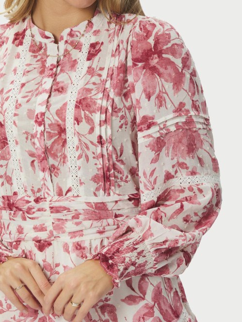 Roberta flower print dress evening rose M