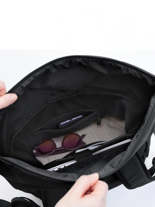 Rolltop easy backpack black 