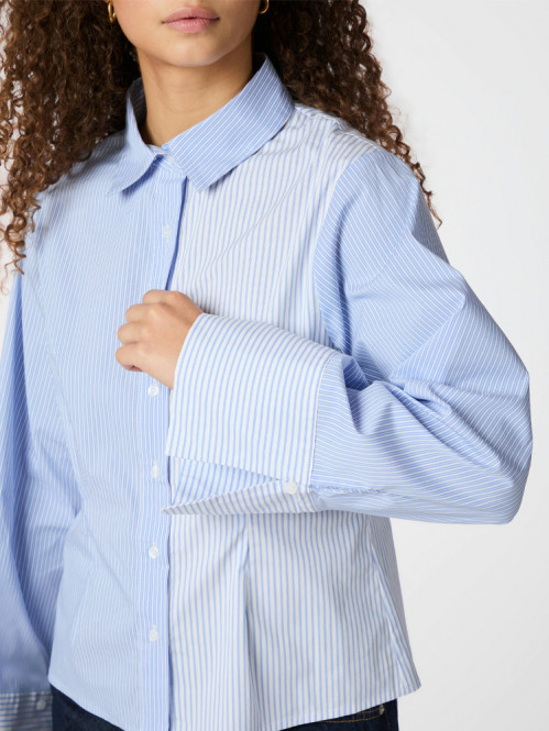 Rosa mix stripe shirt lt blue 