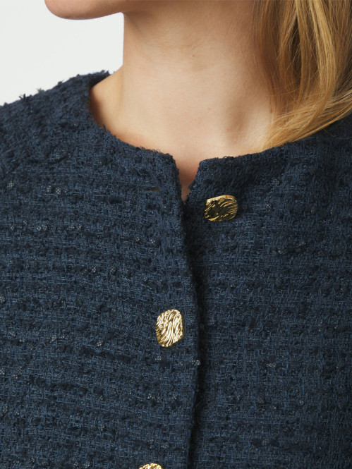 Rosella boucle mini jacket navy 