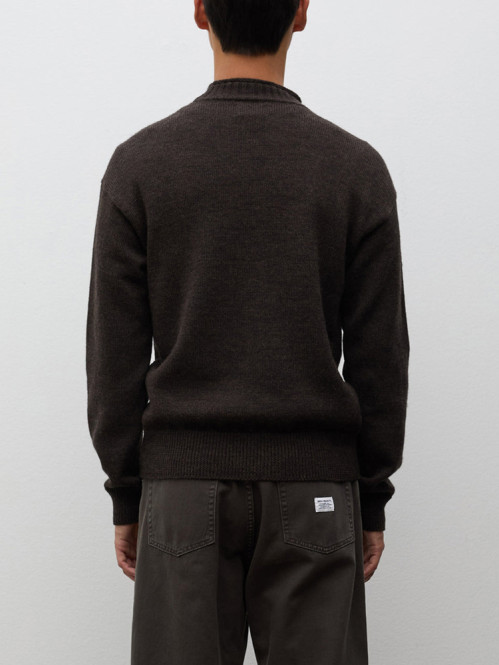 Sagvatnet wool roll neck brown 