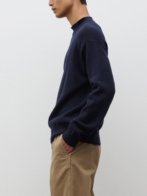 Sagvatnet wool roll neck dk navy 