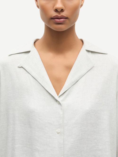 Saiben blouse light grey mel M