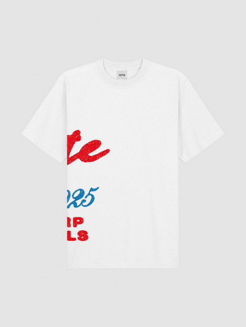 Lateral print t-shirt white 