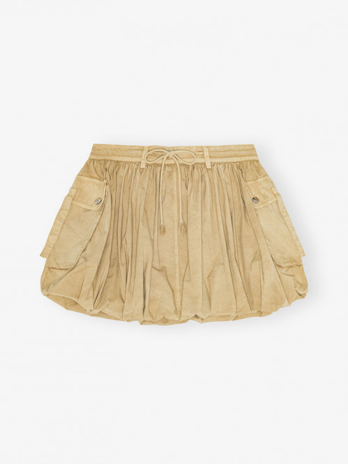 Stretch cotton mini skirt lark S