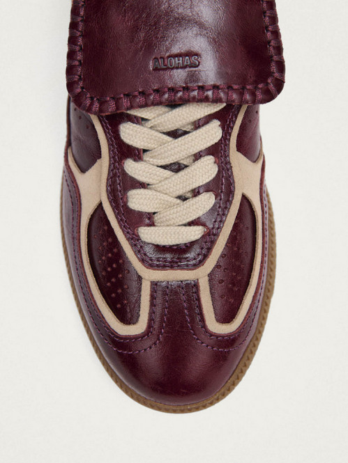 Tb 490 club sneaker onix deep burgundy 