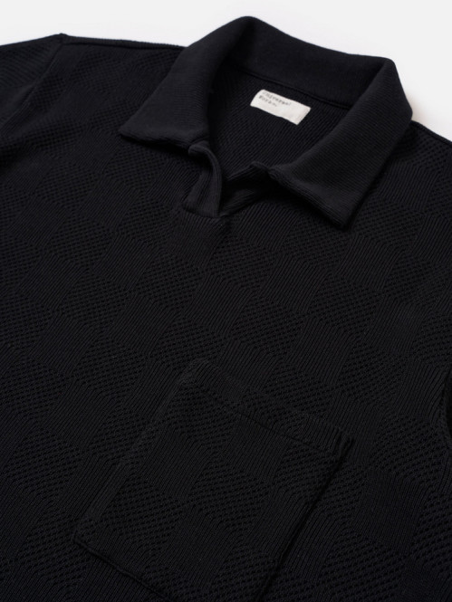 Vacation polo fantasy checkerboard black 