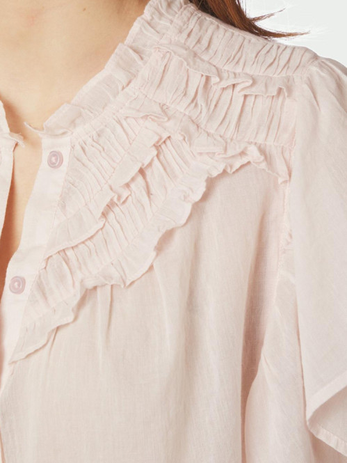 Vinsa s voile top light pink 
