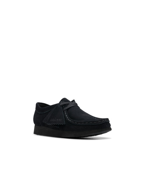 Wallabee O black suede 