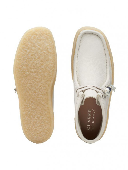 Wallabee cup bt shoe white nubuck 
