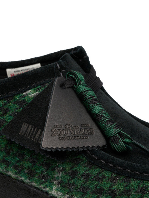 Wallabee moccasin green tweed 