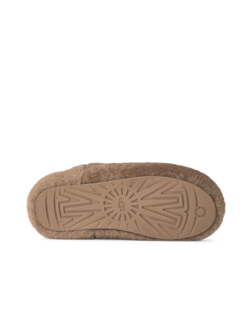 W elea fluffed slip on sandals light bronze 