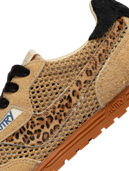Windspin low wmns sneaker suede pony leopard 