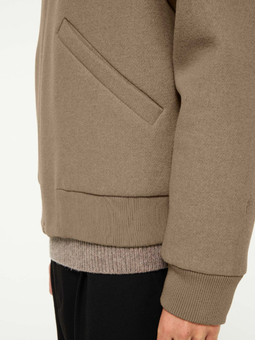 Ylve wool bomber jacket beige mel 