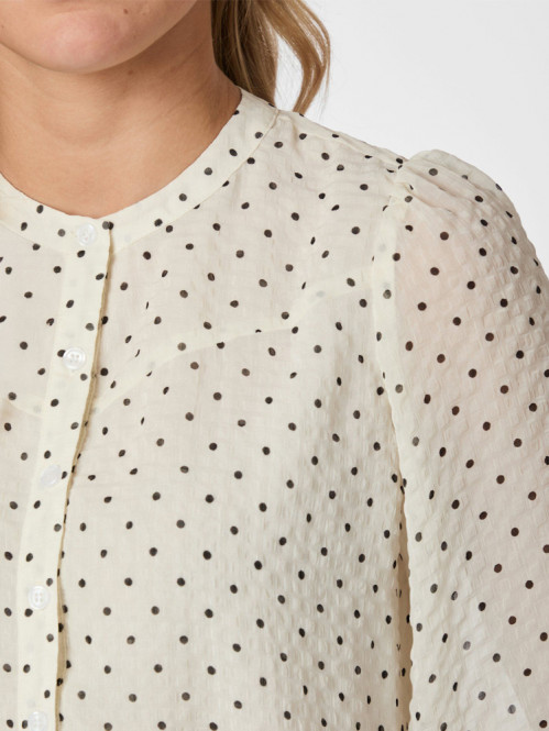 Yrima dot blouse white 